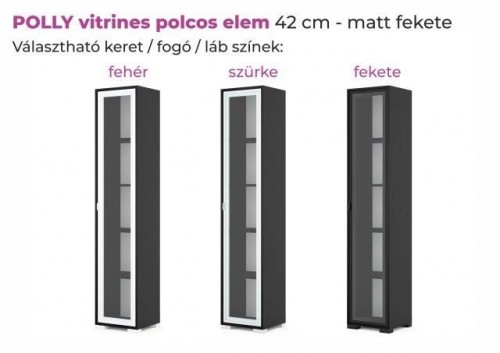 Polly vitrines szekrny 42, 80cm